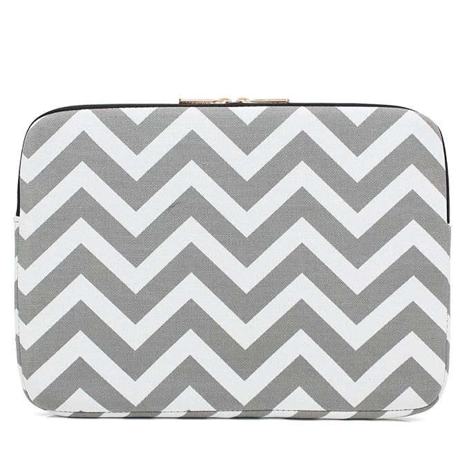 CoolBELL Wave Design Unisex Waterproof Nylon 13.3 inch Laptop Sleeve Tablet Bag Sleeve (Grey)