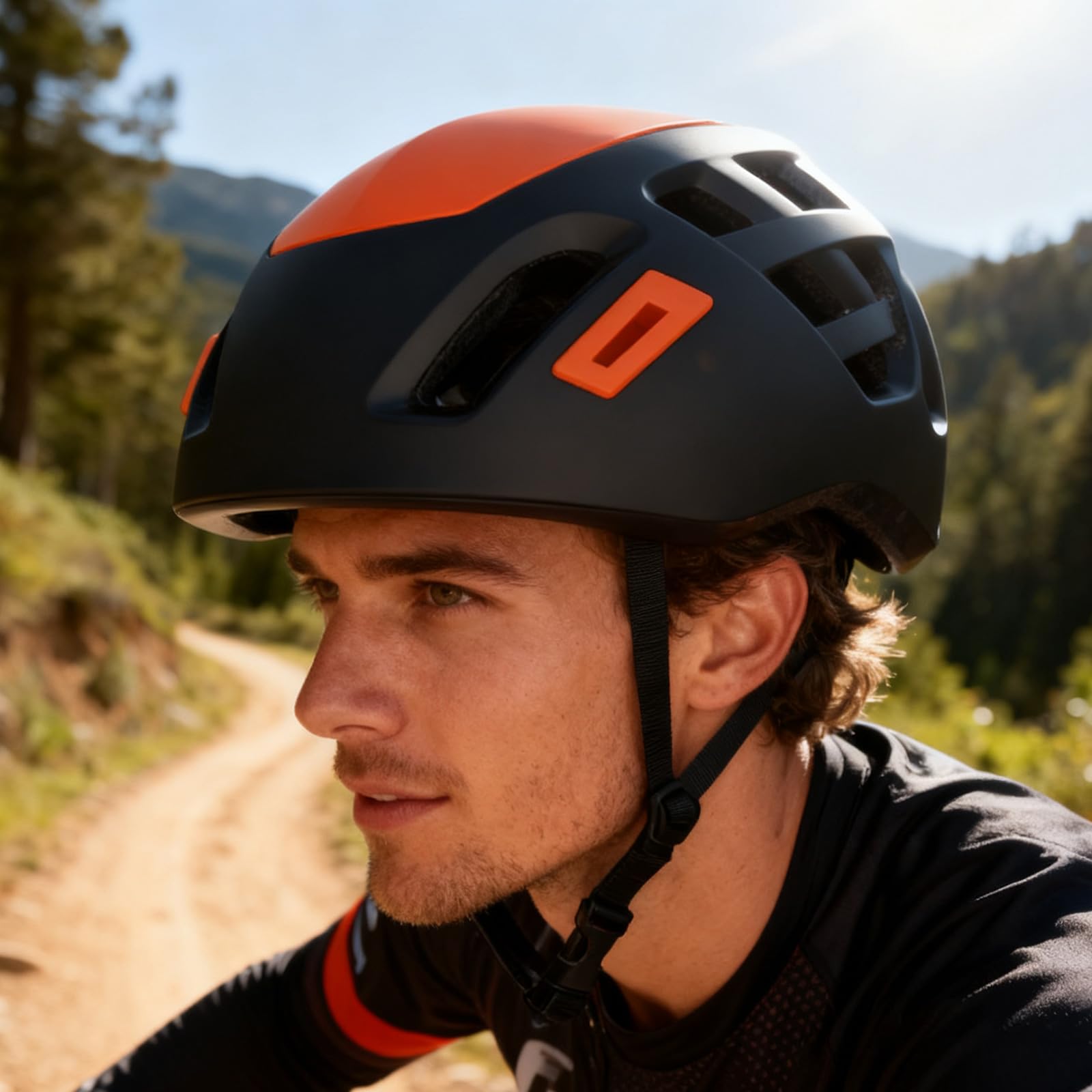Casco de escalada con absorción de impactos con agujero de ventilación y correa ajustable para hombres y mujeres, casco de escalada al aire libre para montañismo, espeleología