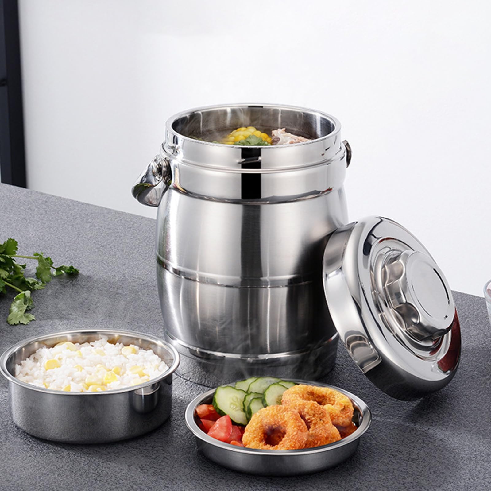 Isolierter Lebensmittelbehälter, Edelstahl-Thermo-Lunchbox, auslaufsichere Flasche für Mahlzeiten, Suppen und Snacks – perfekt für Schule, Arbeit, Reisen und Picknicks