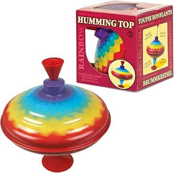 Tobar Rainbow Humming Top Traditional Spinning Toy