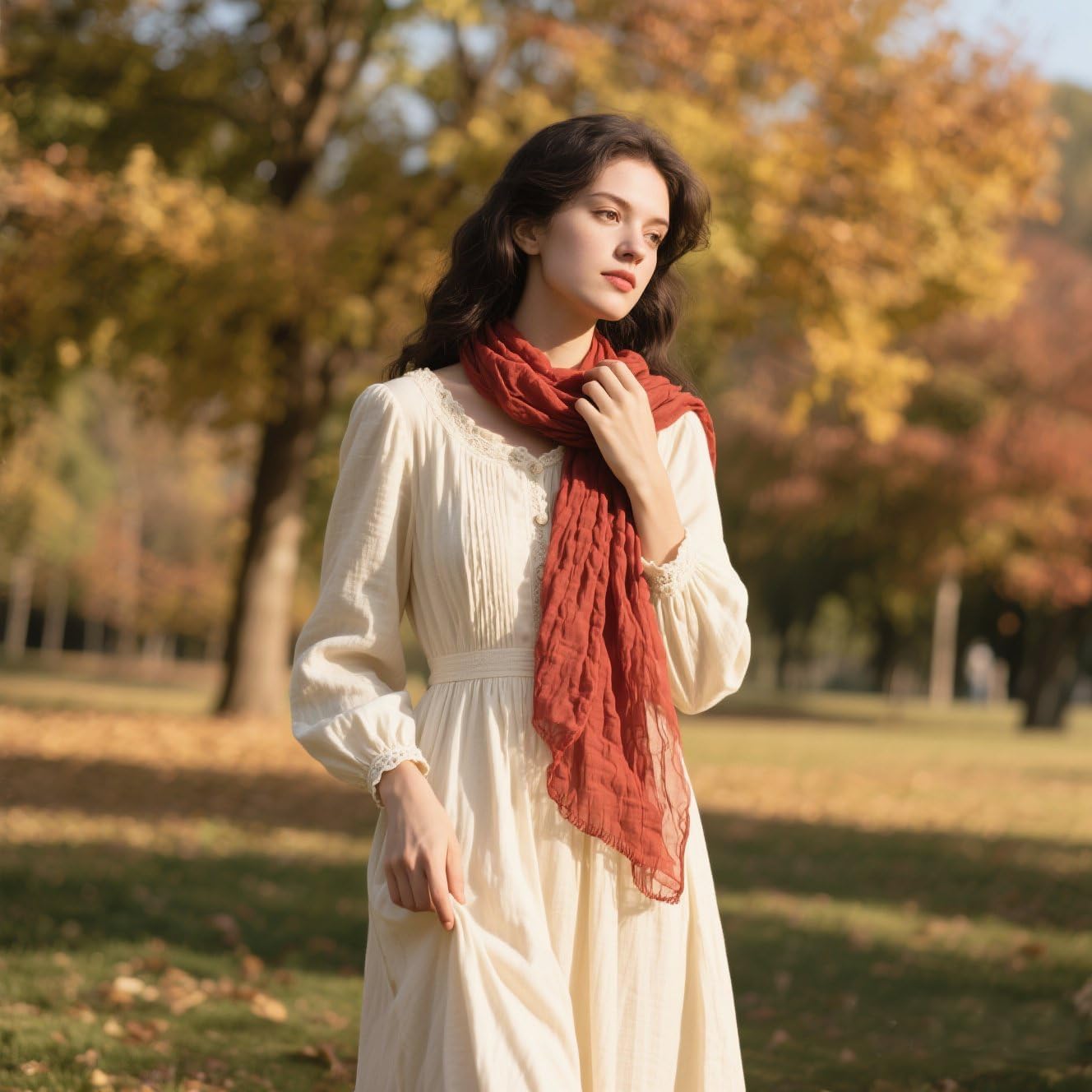 3 Packs Cotton Hemp Shawl Wrap Long Head Neck Scarf for Women and Men Lightweight Four Season Use - Image 7