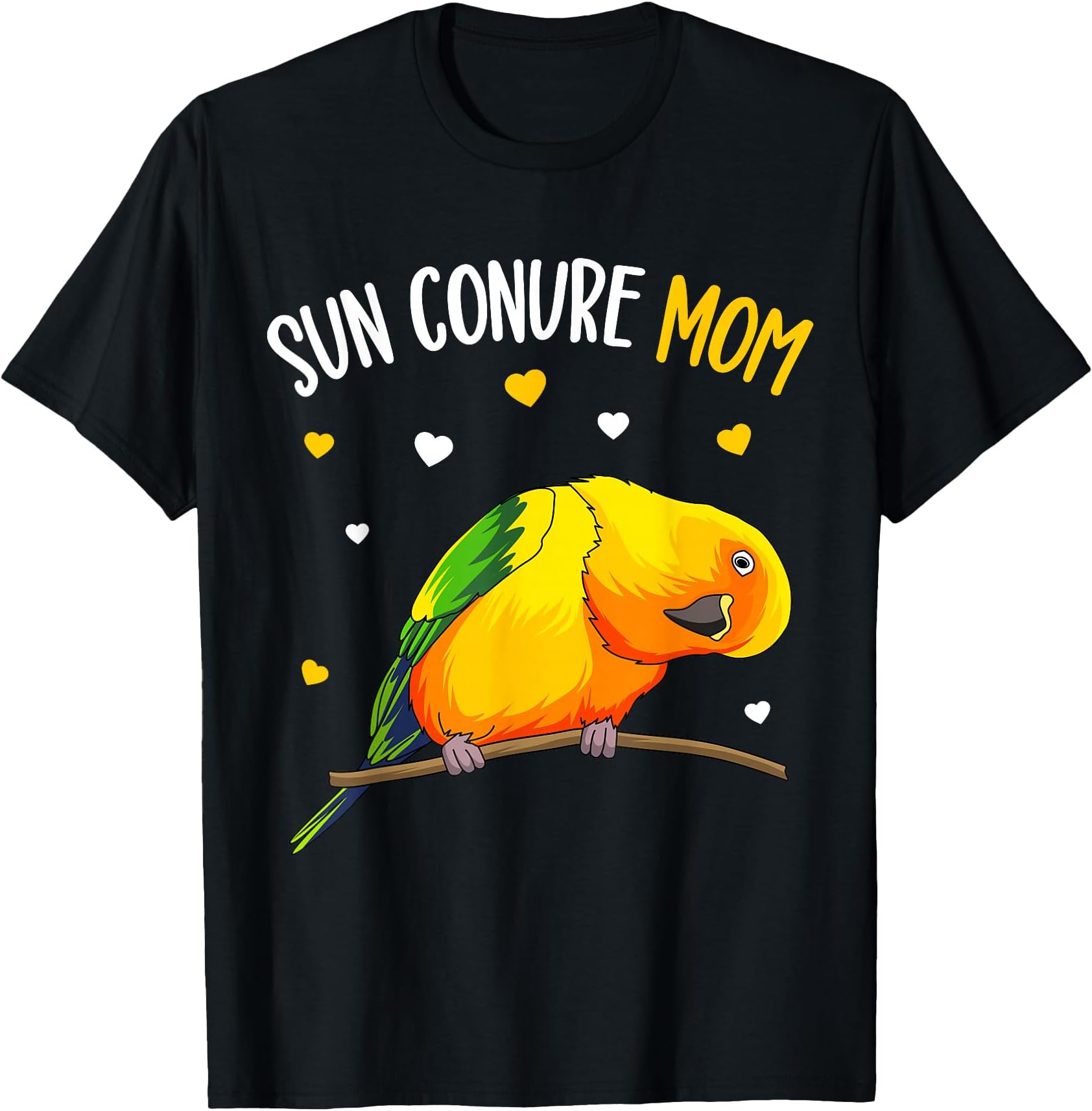 Sun Conure Mom Funny Parrot Bird Lover Women T-Shirt