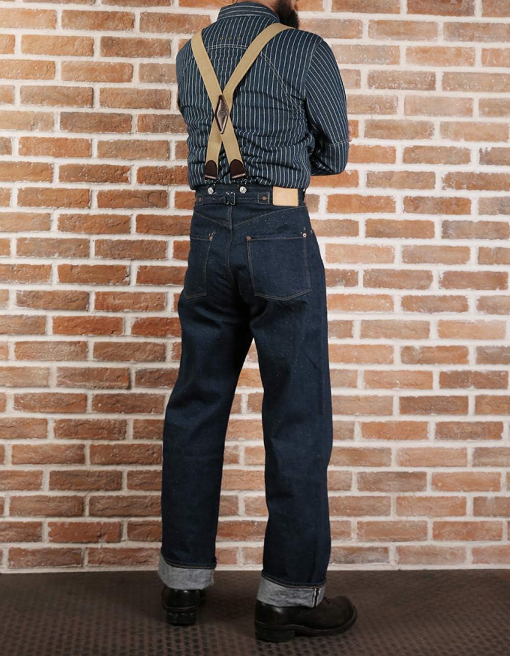 Vintage Men's Wabash Discharge Dot Striped Work Shirt