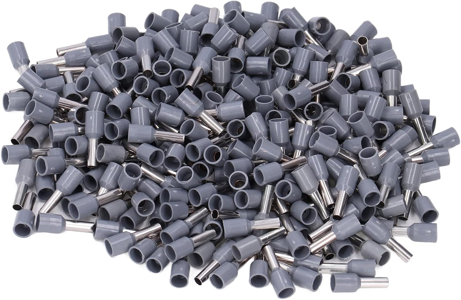 Eujgoov 1000Pcs 12 AWG Insulated Ferrule Kit, Copper Wire Ferrule Connectors Kit Insulated Electrical Pin Cord End Connectors (E4009)
