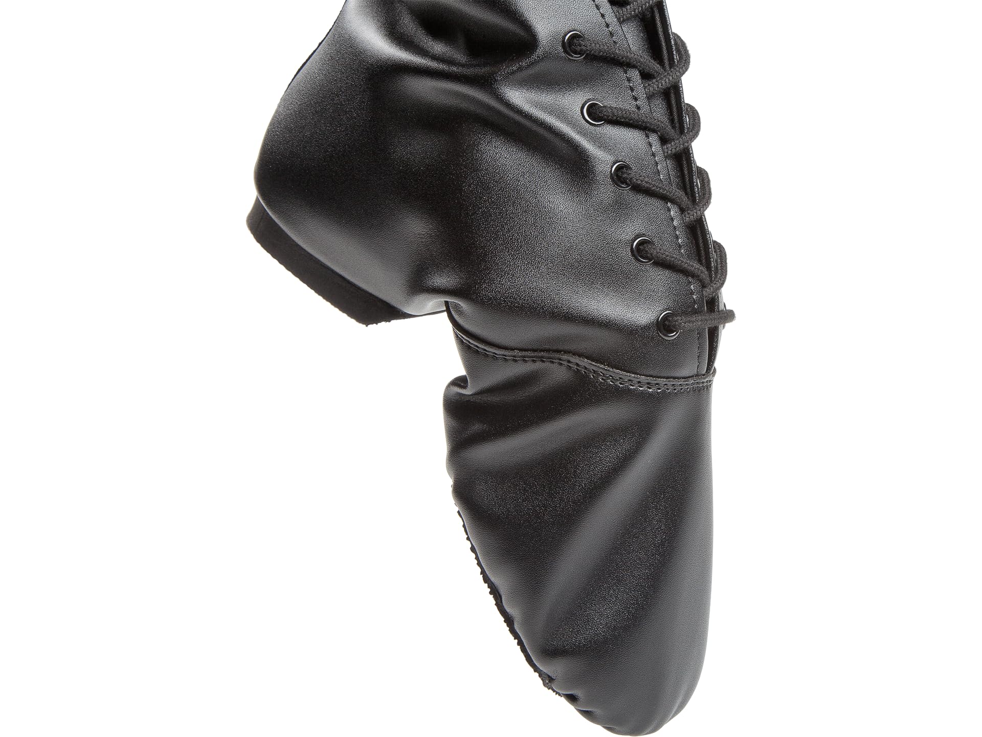 Diamant Step Gardestiefel 6-Loch Unisex Gardeschuhe Geteilte Sohle schwarz Lederimitation