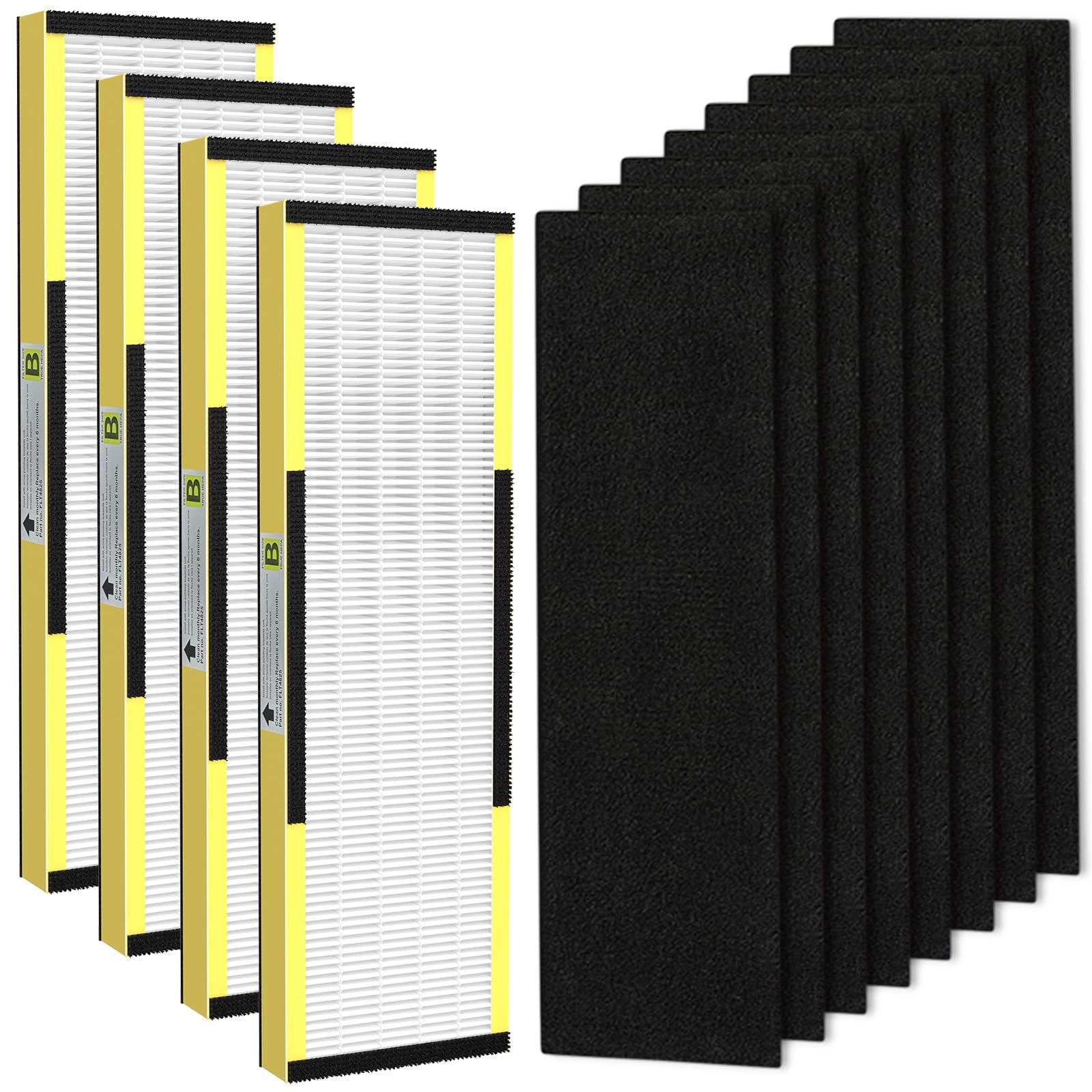 FLT4825 True HEPA Filter B Replacement with Activated Carbon Pre-Filters Compatible with Guardian Air Purifier AC4825 AC4300 AC4800 AC4900 AC4850
