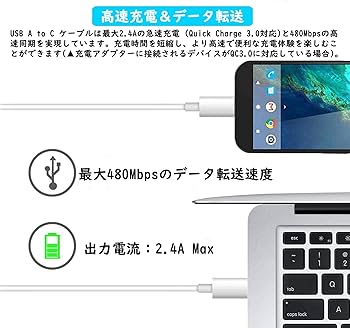 USB TypeCケーブル0.3m2本セットUSB C ケーブル USB3.0対応 Type-Cケーブル 0.3m（2本セット） 「30cm 高速 充電