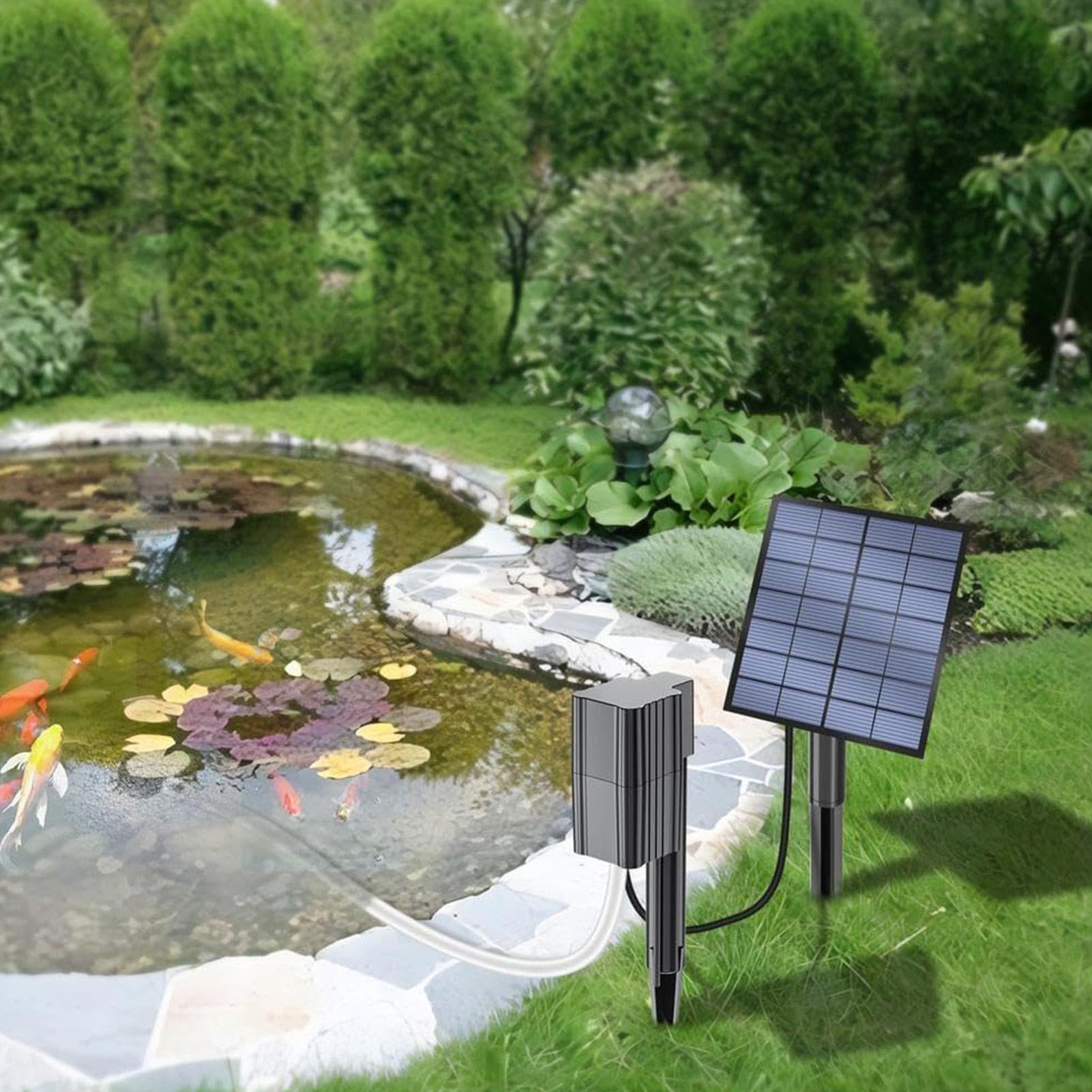 Aerator Solarny Do Stawu 2,5 W Przenośny Mały Cichy Napowietrzacz