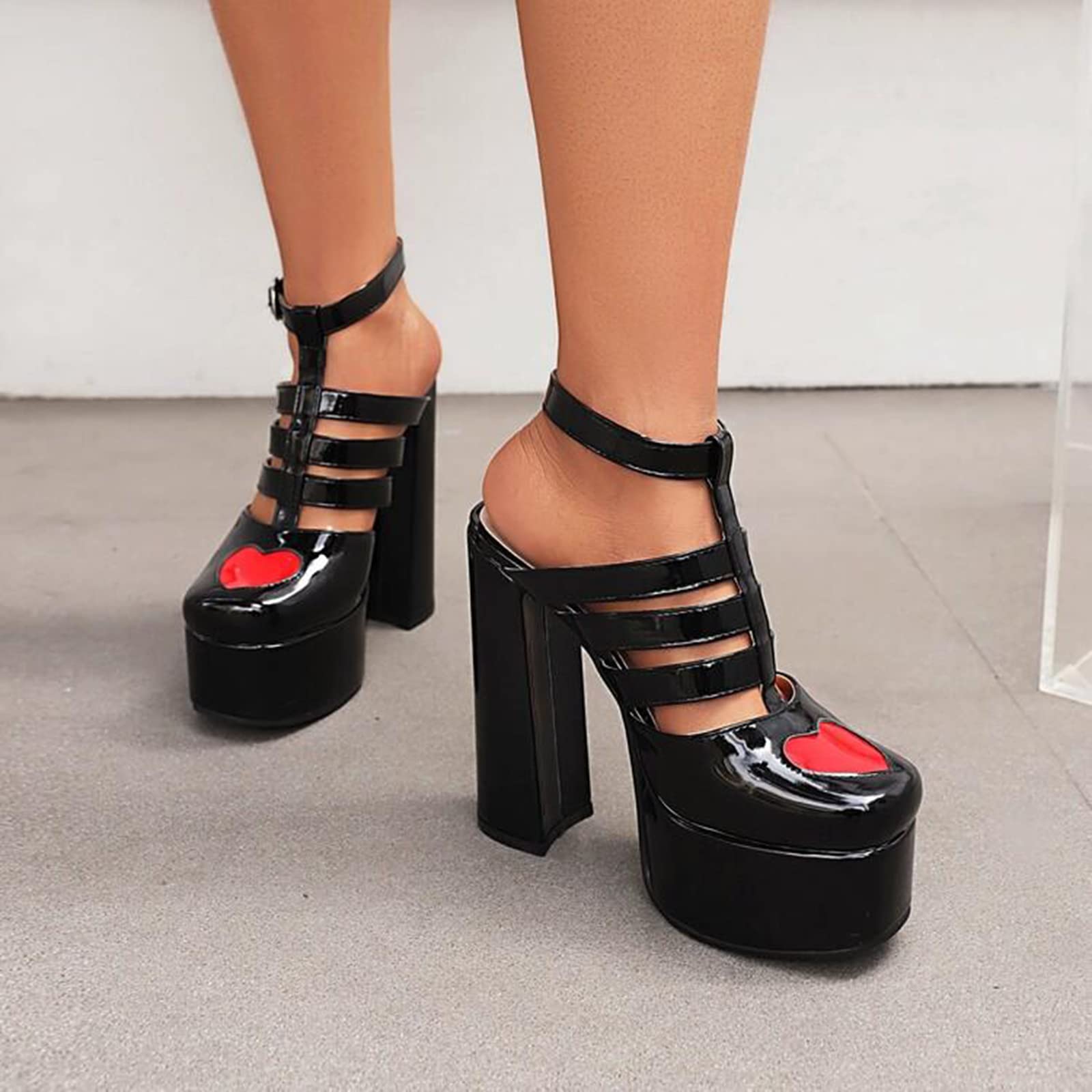 Sandalias de verano de tacón alto con plataforma de 15 cm para mujer