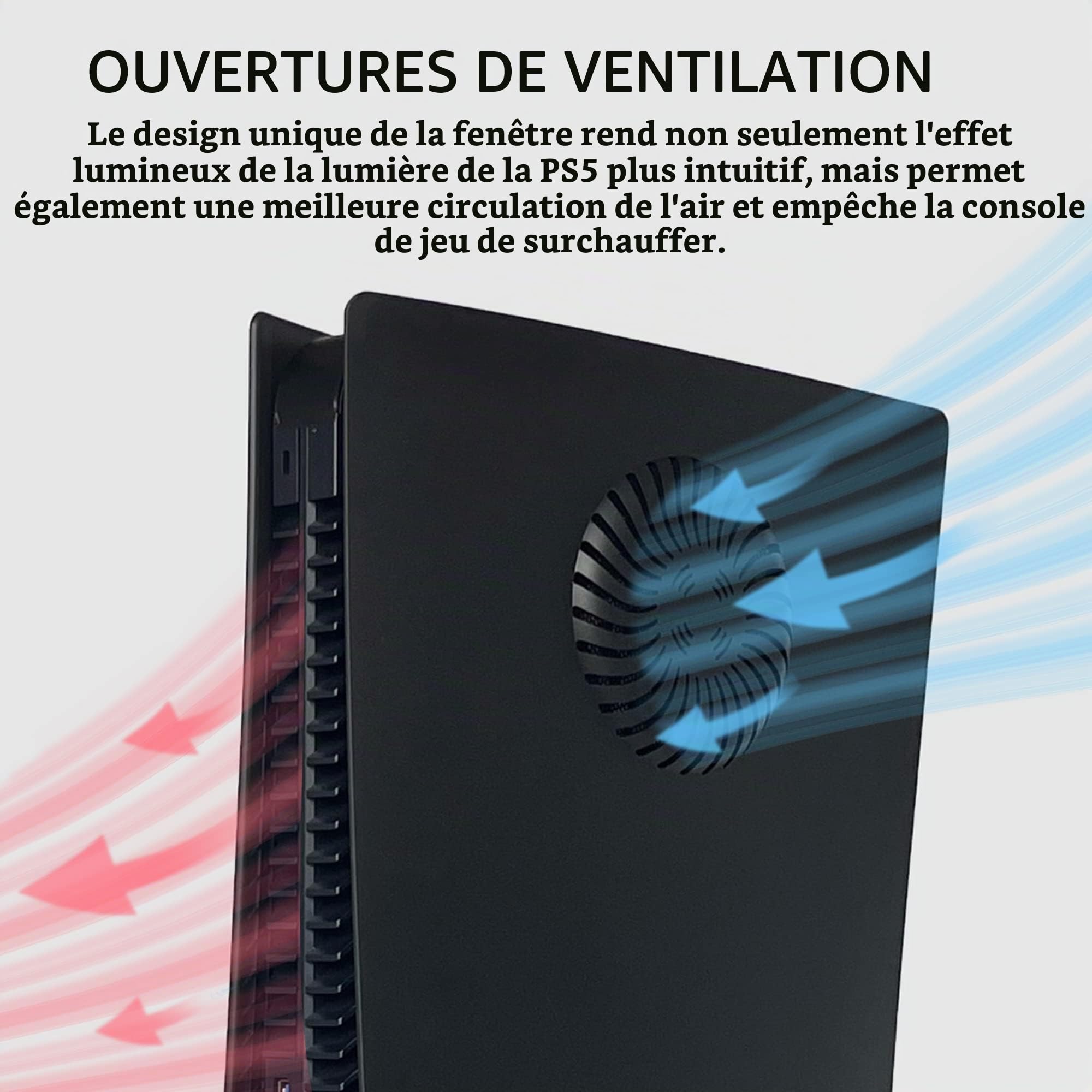 Façades pour P5 édition Digitale Panneau de Remplacement pour Digitale Console DOBEWINGDELOU Latéral Accessoires Protection Contre Les Rayures et la Poussière Boîtier ABS Noir