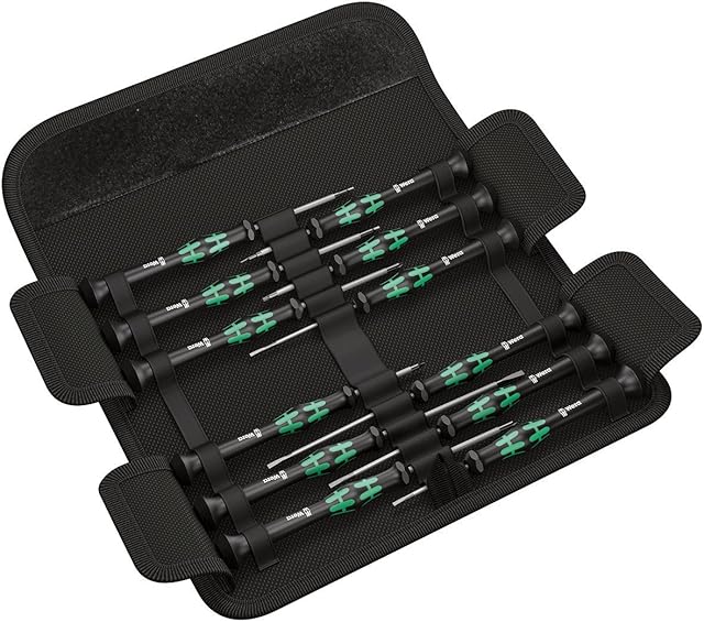 Wera 05073675001 Zestaw Wkrętaków Elektronicznych, Wielokolorowy, 12 Elementów