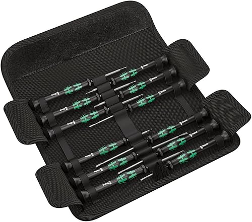 Wera 05073675001 Kraftform micro-Juego12 SB 1 Juego de destornilladores para aplicaciones electrónicas, 12 piezas