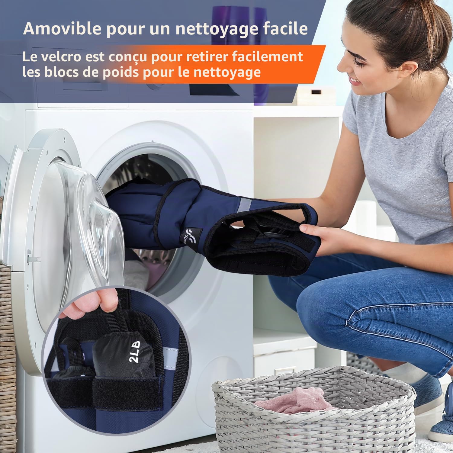 Sportneer Gilet lesté réglable de 0,9 kg à 8 kg, gilet de course à pied réglable 9 en 1 pour homme et femme, musculation, gymnastique et gymnastique, gilet lesté