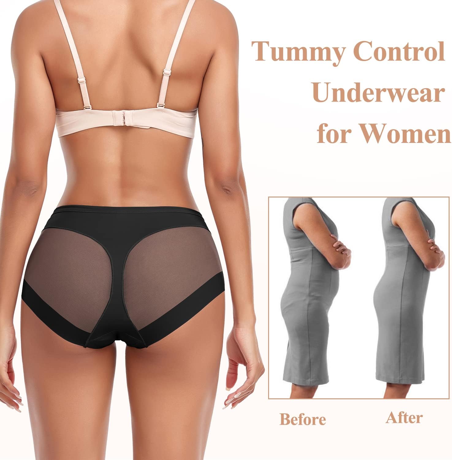 JOYSHAPER Shapewear Panties for Women Tummy Control Briefs Invisible Compression Underwear Butt Lifter Body Shaper - Image 4