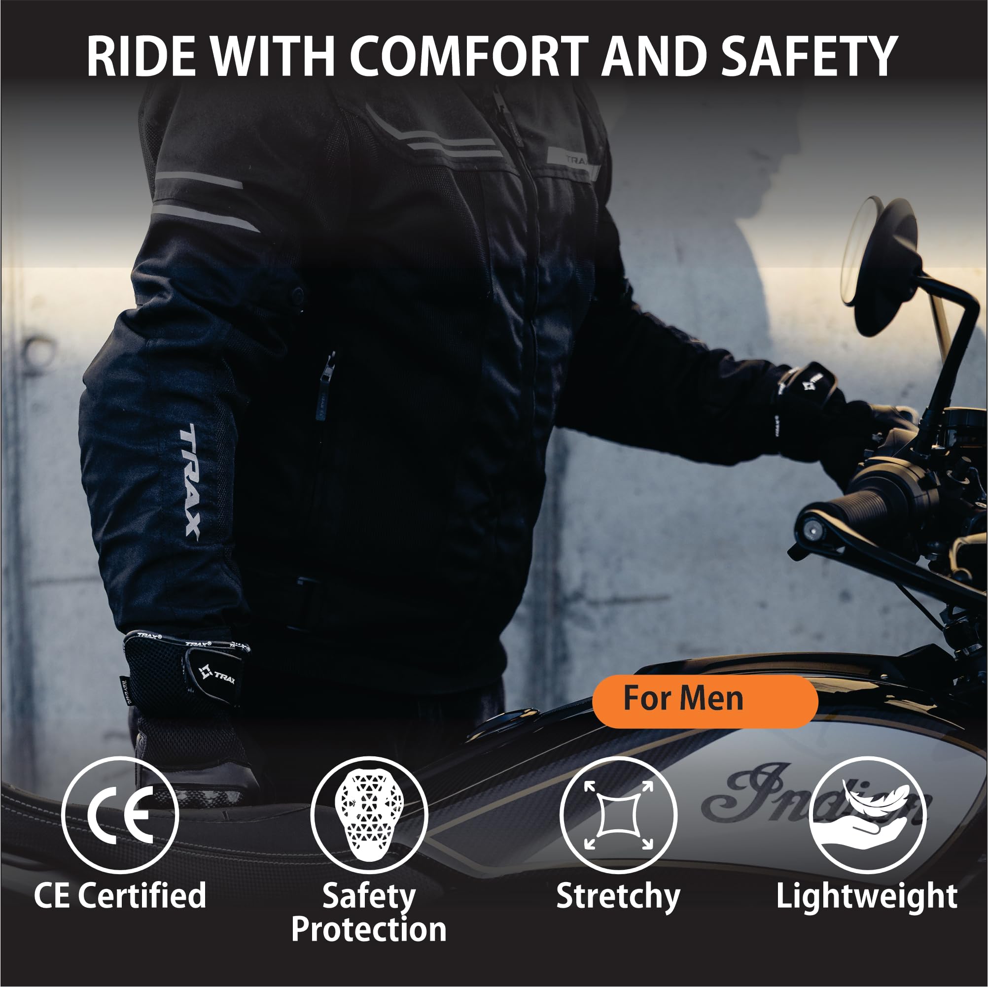 Airborne Sommer-Motorradjacke für Herren – Atmungsaktive Mesh-Schutzjacke mit Belüftung, CE-Protektoren (Level 2), leicht, luftdurchlässige Motorradbekleidung für Straße, Touren & Pendeln