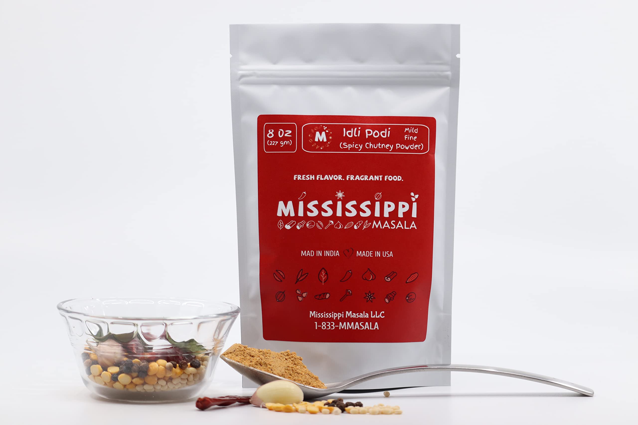 Idli Podi (Spicy Chutney Powder) (Mild, 1 lb / 454 gm)