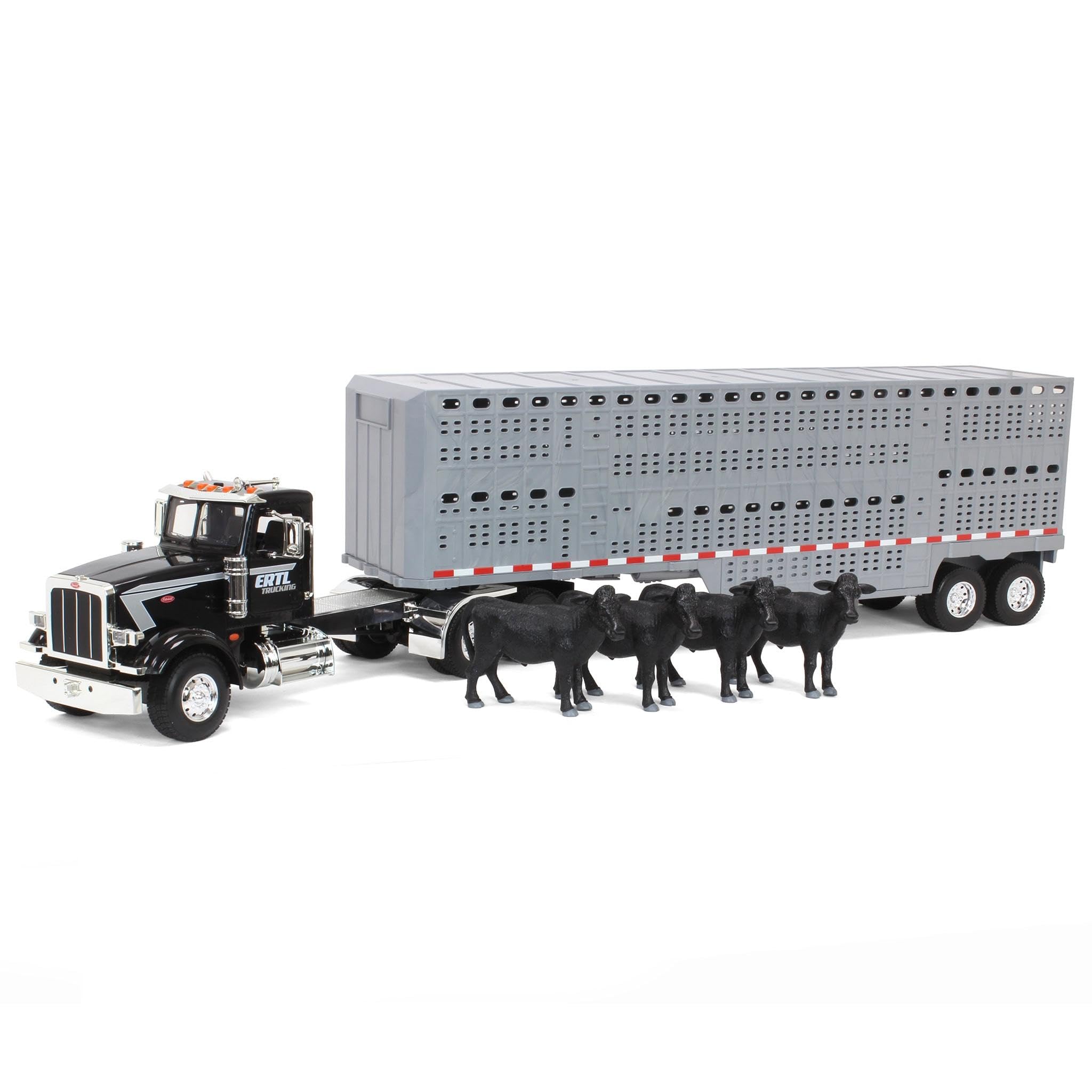 Amazon.com: Big Farm 1/16 Peterbilt 367 Semi with Livestock