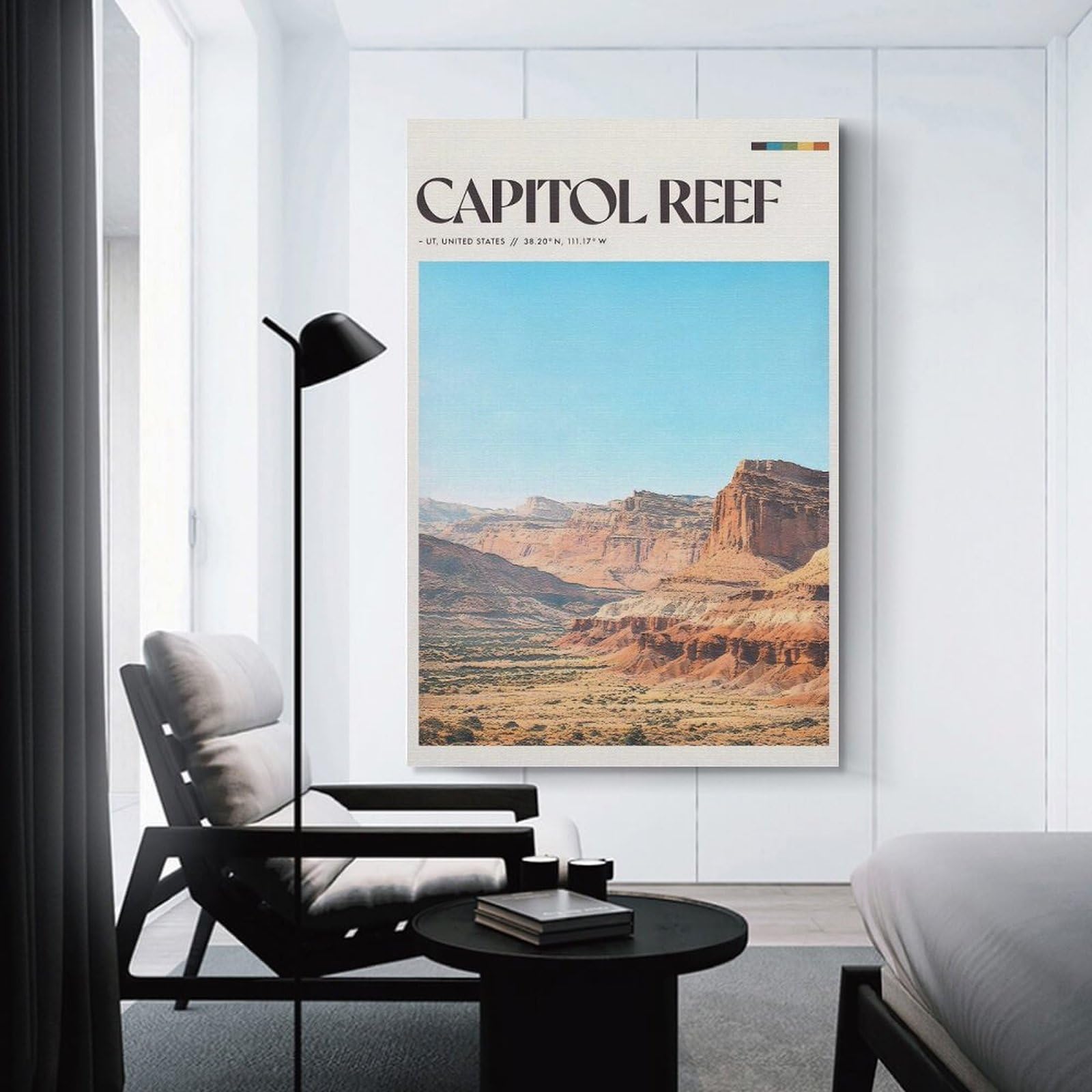 Junmoney Unframe-Style-5 Capitol Reef National Park Landscape Home Decor Wall Art, 12X18inch(30X45cm), For New Homes, Bedrooms Or Workspaces, Gift Idea For Housewarming And Birthdays