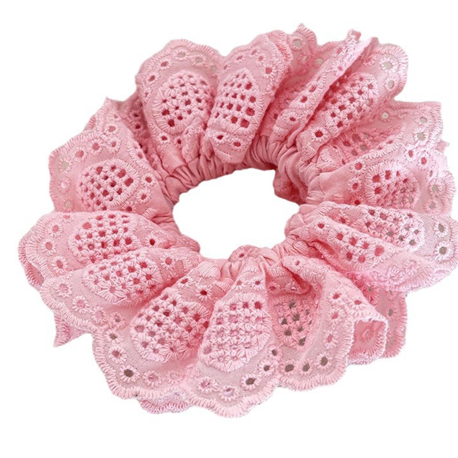 Fentency Practical Hair Tie Elastic Hair Scrunchies Lace Trim Hair Rope Woman Ponytail Hair Tie for Girl Hair Styling Tool
