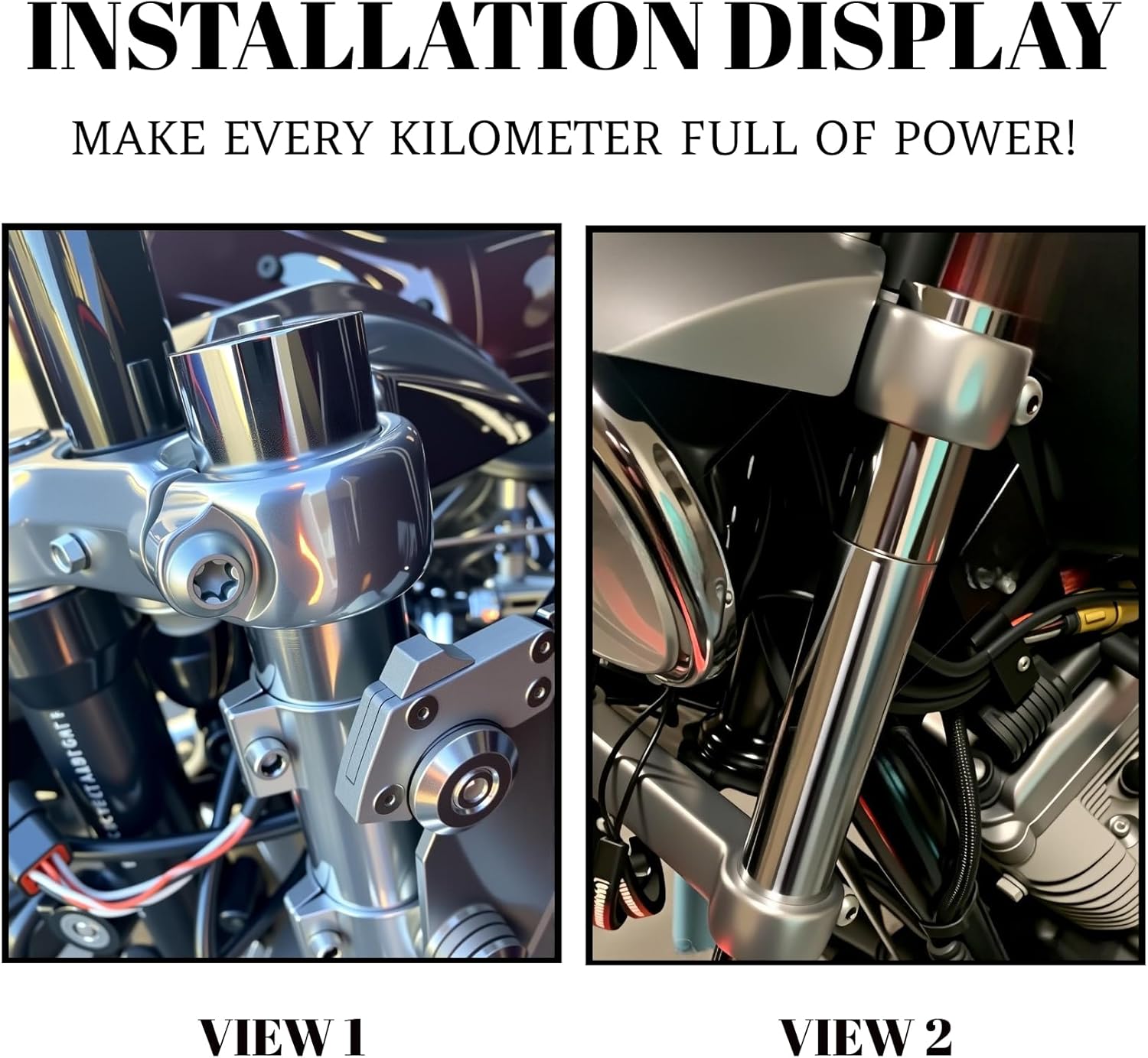 2" Fork Tube Extension 39mm for Harley Sportster 883-1200 XL 1988-UP、FXR 1986-1994、Dyna 1995-2005 (except FXDWG, FXDXT and FXLR)