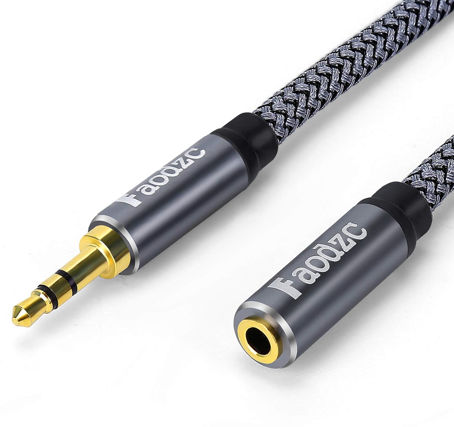 Prоmо 40% оƒƒ 50ft Long 3.5mm Audio Cable Extension,Faodzc Braided 3.5 mm Male to Female Stereo Audio Extension Cord Double Shielding 1/8 Aux Extension Compatible with Headphones,Echo Dog,iPhone,Smartphones 15m