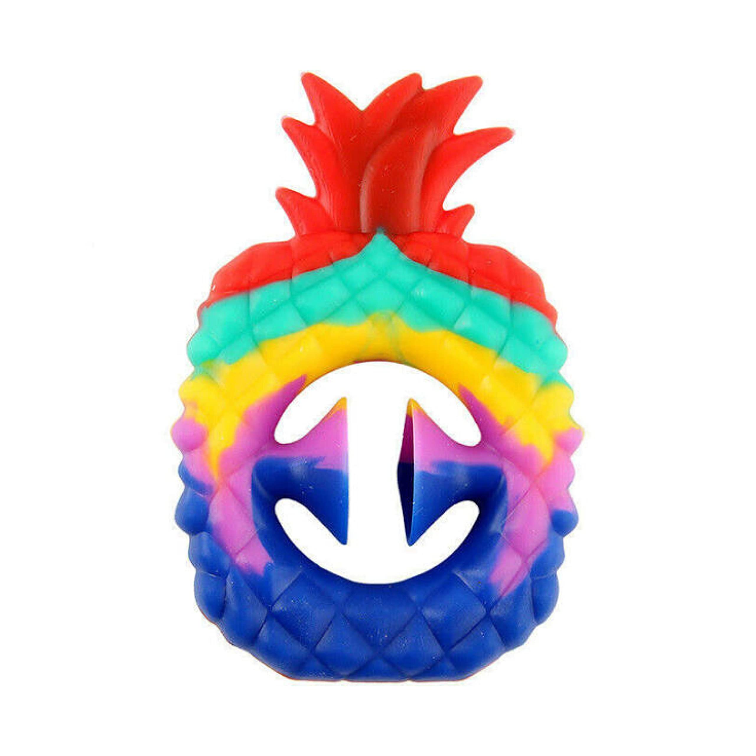 babaPACK PopMaster? Snapper Fidget Toy for Sensory Grab and Snap Noise Maker Hand Pop Toy (Rainbow Pineapple)