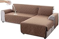 Vista 19 de Genina Fundas de sofá modular para perros, fundas de sofá en forma de L, funda de sofá reversible, protector de muebles seccionales para mascotas
