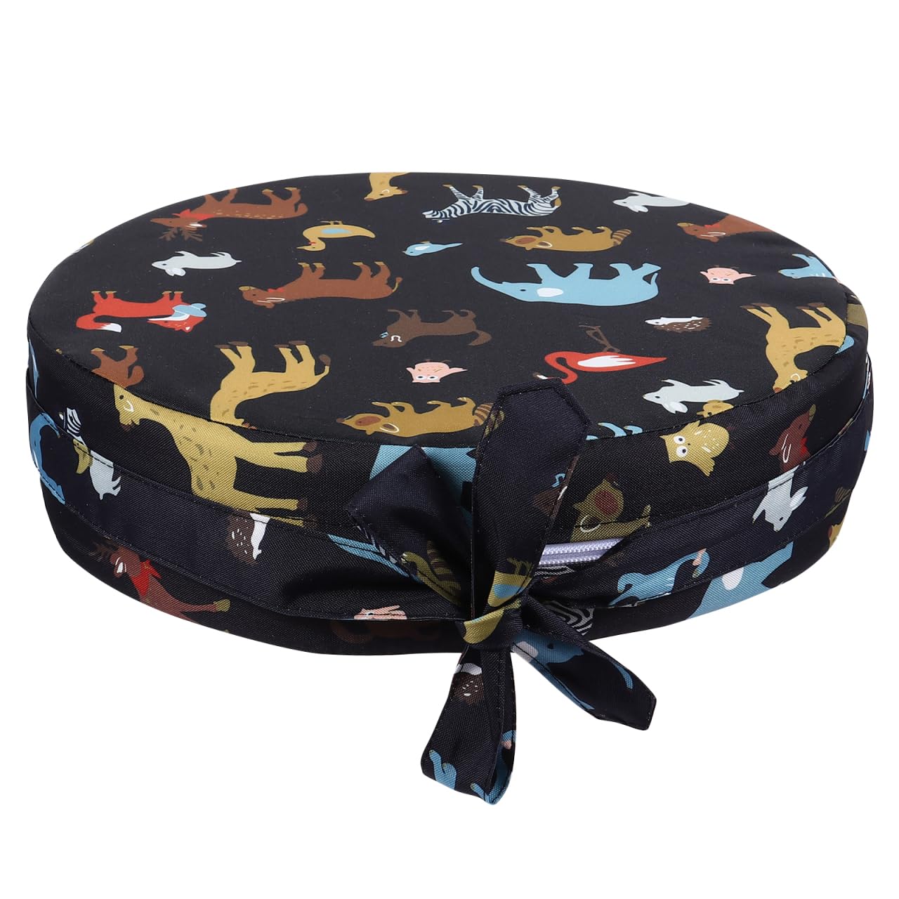 Toddmomy Alzasedia Bambini Rotondo Cuscino Rialzato Per Sedia Da Pranzo Con Imbottitura in Spugna Alta Densità Antiscivolo Facile Da Pulire Per Seggioloni Bambini 12.6X12.6X3.1 Pollici