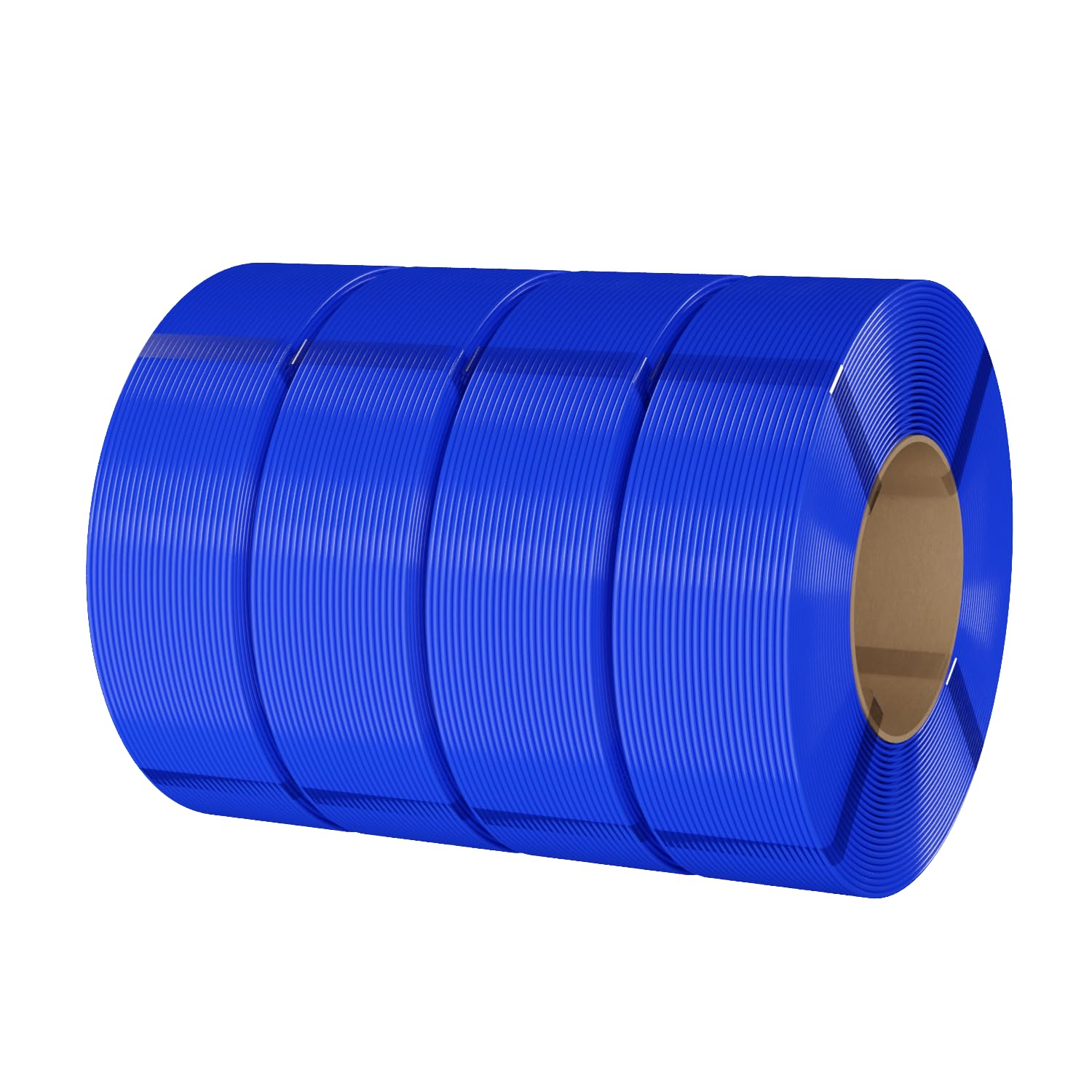 eSUN PLA Refill Filament 1.75mm, Spulenloses 3D Druck Filament Maßgenauigkeit +/- 0.05mm, 1 kg pro Spule, 4 Spulen für 3D Drucker, Blau-4KG