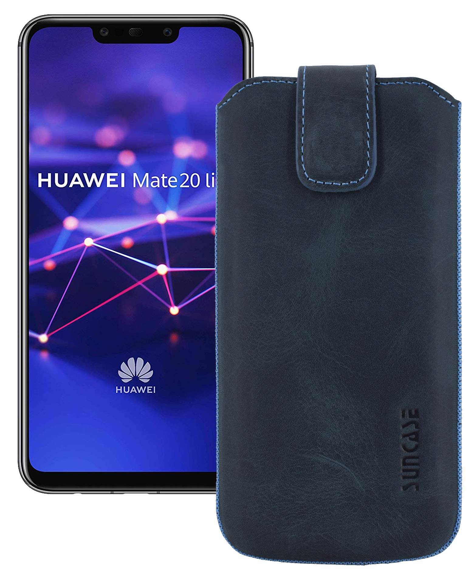 Custodia Cadorabo Blu per Huawei Mate 20: Protezione TPU su Misura