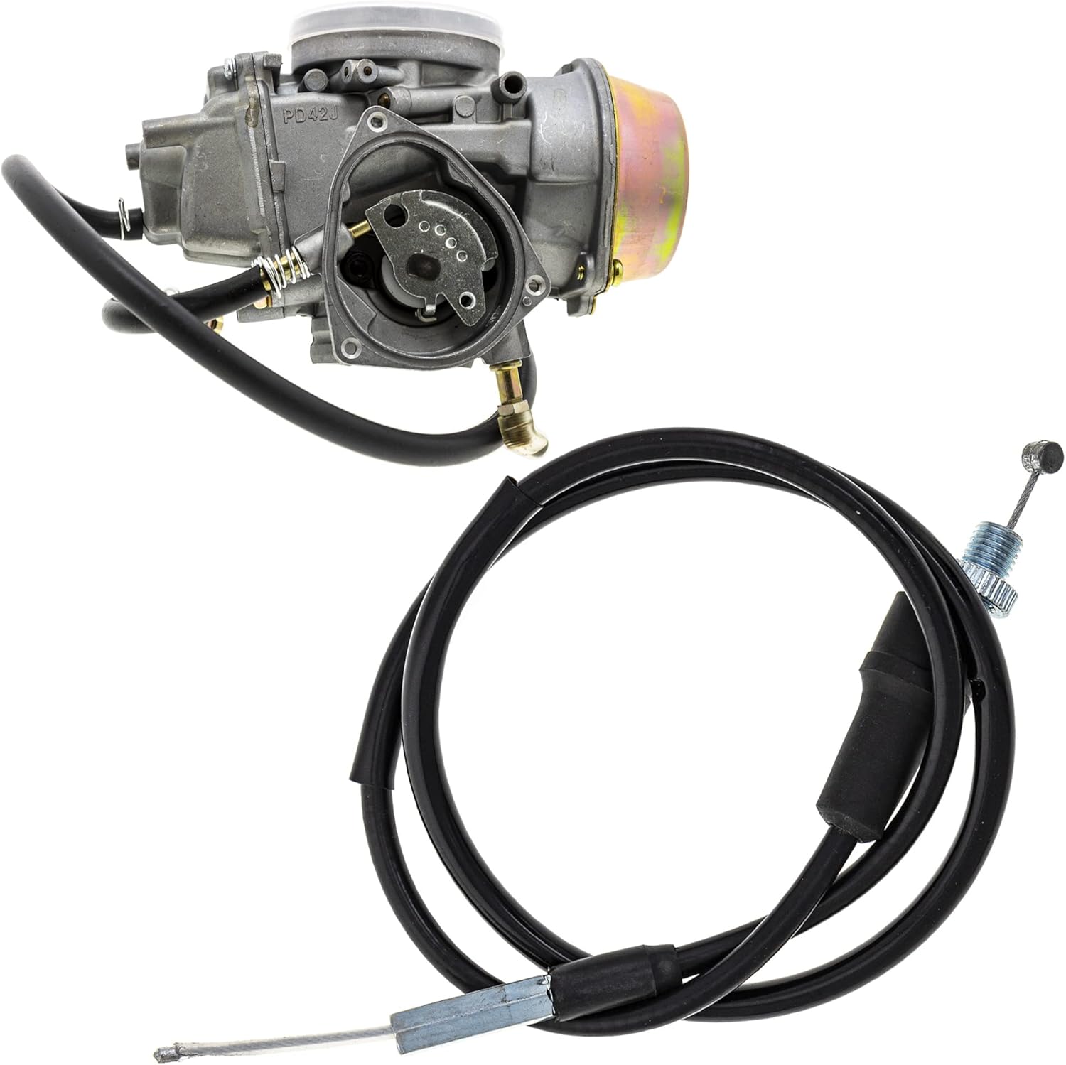 NICHE Carburetor Throttle Cable Kit For Yamaha Grizzly 660 5KM-14901-10-00 5KM-14901-00-00 5KM-26311-20-00