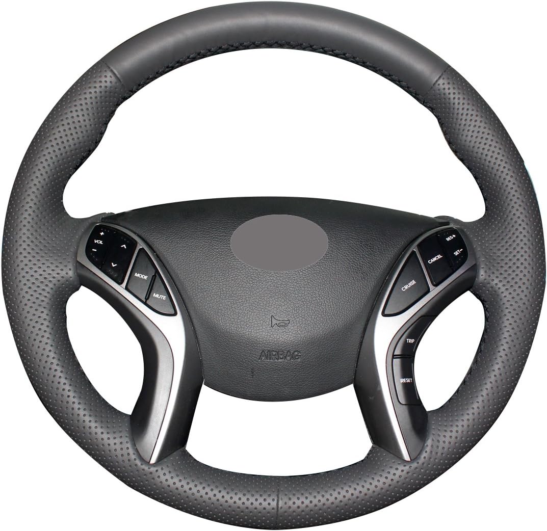 Genuine Leather Steering Wheel Cover 