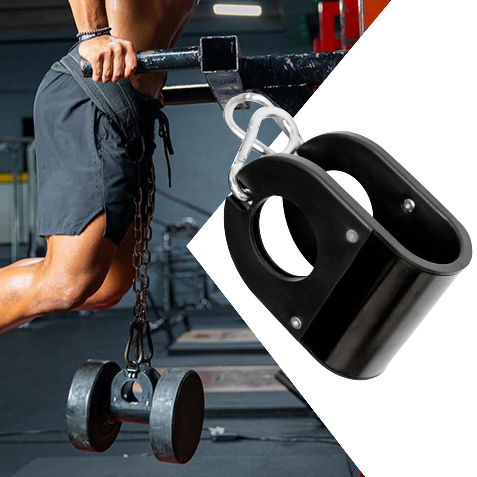 Generisch rower treningowy – wytrzymałe metalowe klipsy do sztang, akcesoria do ławeczki do podnoszenia ciężarów, wiosłowania i treningu pętli