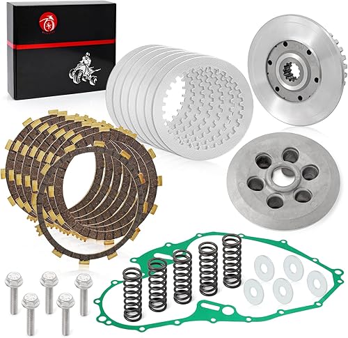 Kit de embrague y buje central interior y placa de presión exterior y junta de resortes resistentes para Yamaha Yamaha Raptor 700 700R YFM700R