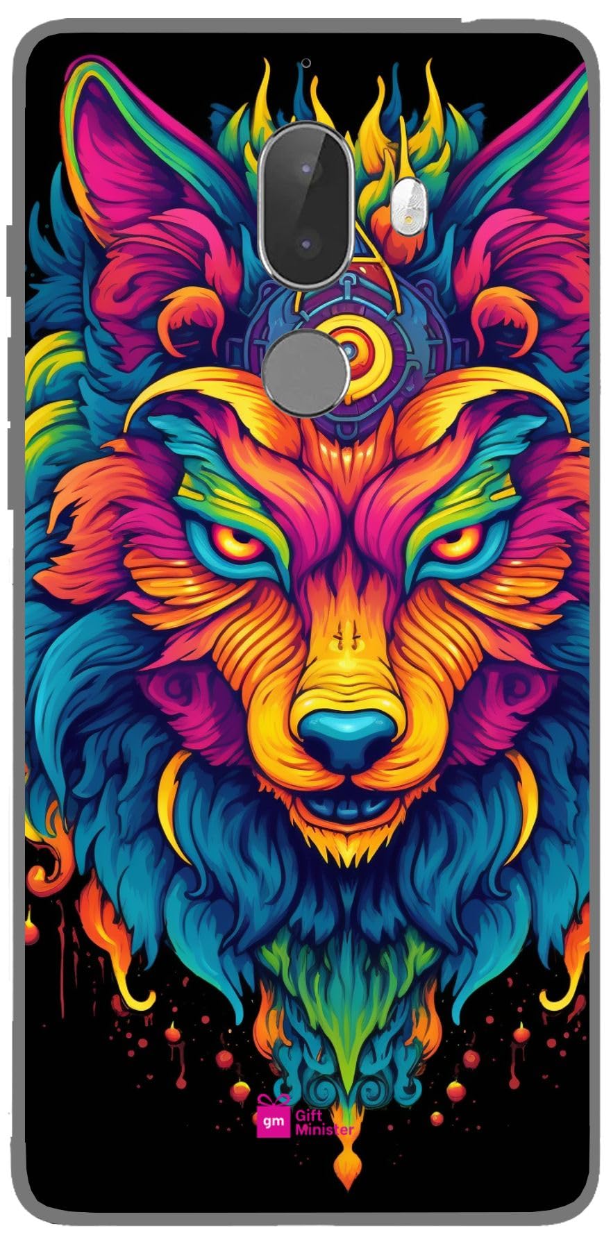 Silicone Designer Cover for Tenor 10 Or G Blackcover - Multi Wolf Head Whimsical Cyborgs Lovecraftian Neogeo Humor Graphic Prints Mecha Anime Bright Camera Protection Clear 1Pcs 1696M