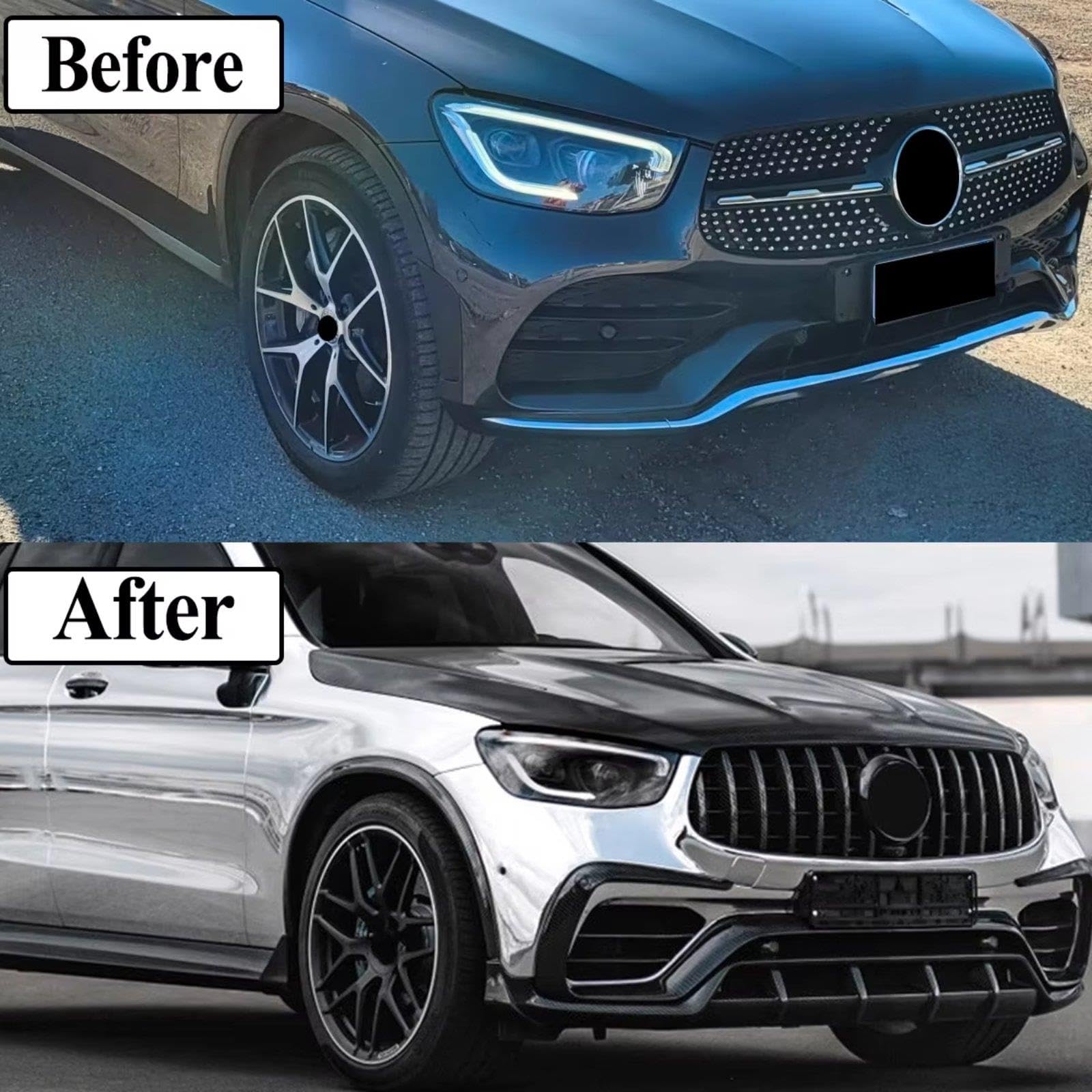 Auto Griglia Anteriore Per Benz Per Classe GLC X253 GLC43 Per AMG 2020-2023