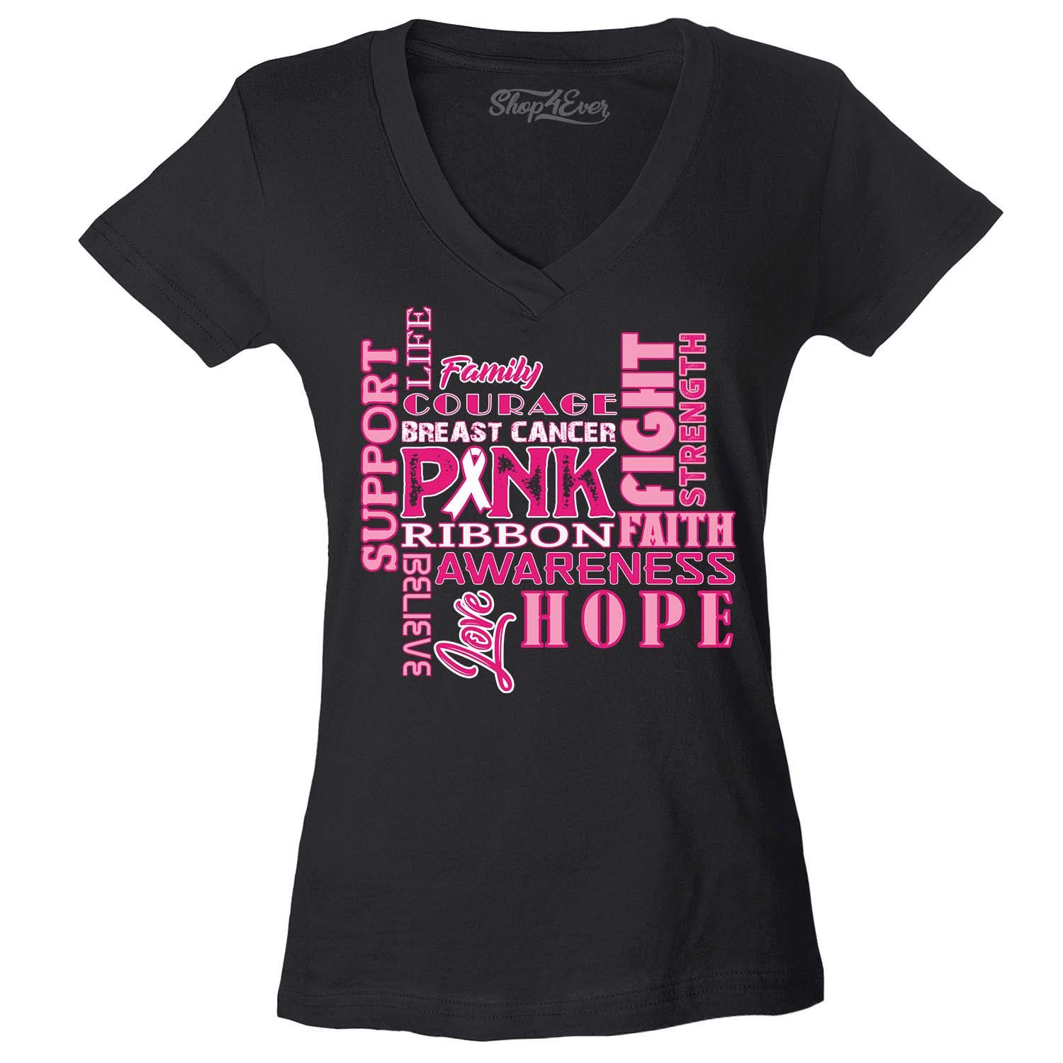 Camiseta De Concienciación Cáncer De Mama Shop4Ever - 'Together We Can Make A Difference', Varios Colores