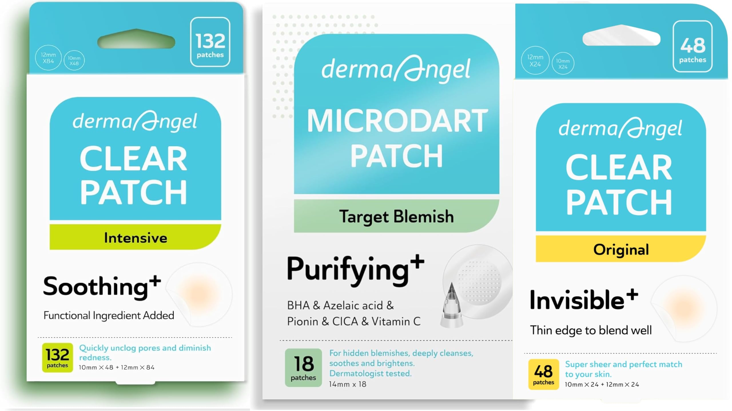 Complete Acne Patch Kit Microdart Early Stage Underground Pimple and Surface Cystic Pimple Support