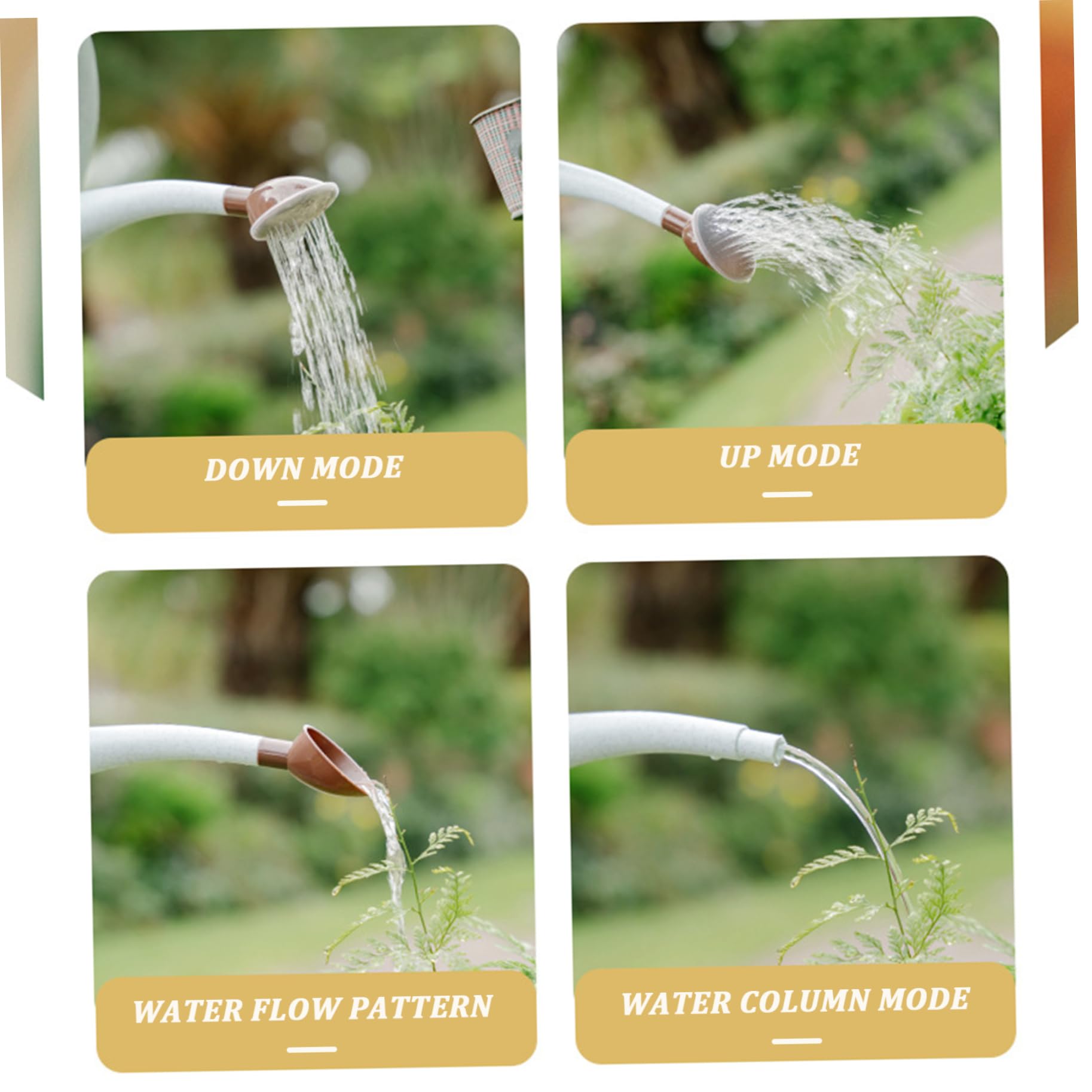 Arrosoir extérieur Arrosoir extérieur, arrosoir intérieur Arrosoirs Arrosoir d'intérieur 3,5 L Arrosoir à long bec 4 modes de pulvérisation Arrosoir en plastique for plantes avec pomme de douche amovi