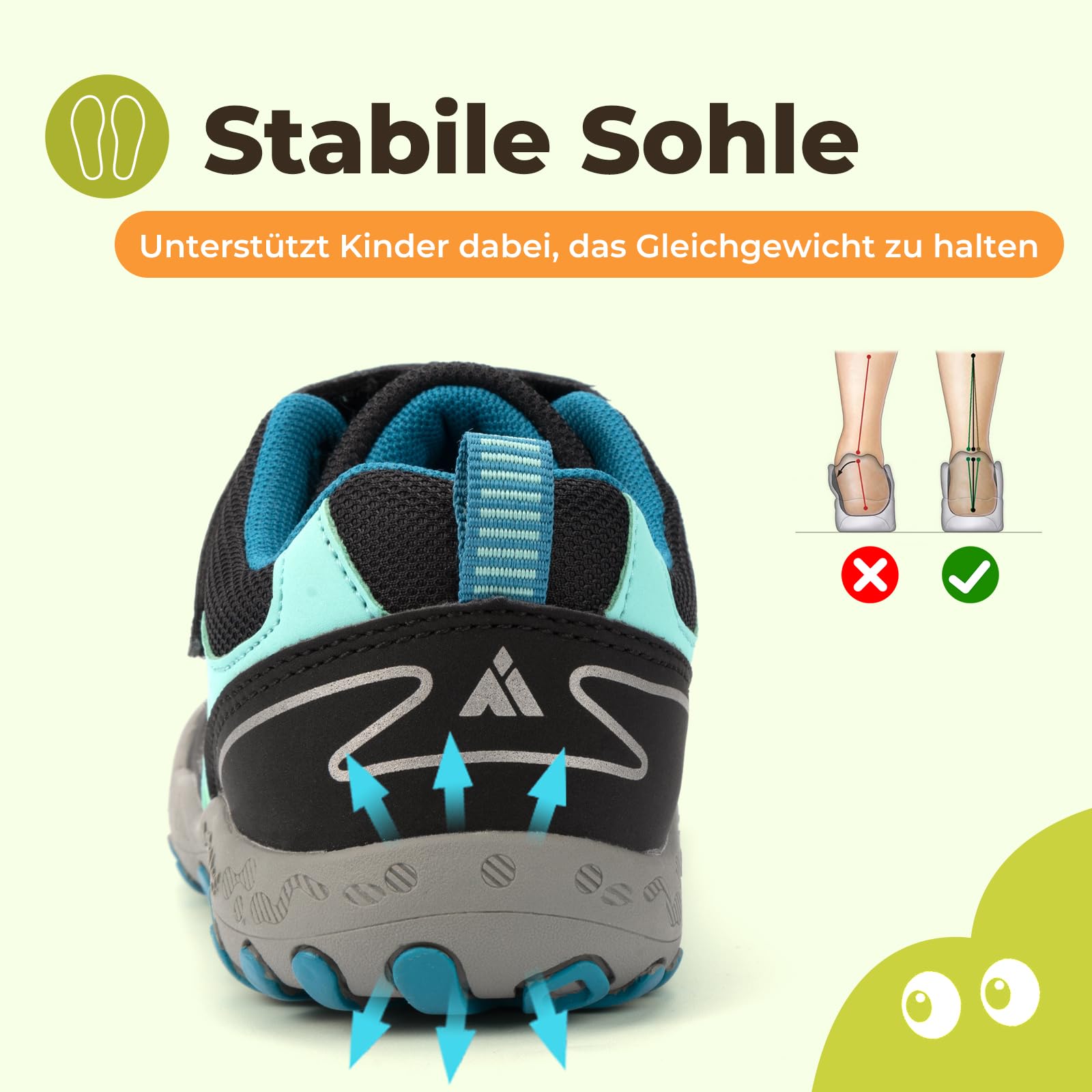 Mishansha Unisex Kinder Turnschuhe rutschfest Gr.24-38 | Herbstschuhe, Jungen Trekkingschuhe, Outdoor Wanderschuhe, Mädchen Sneaker,