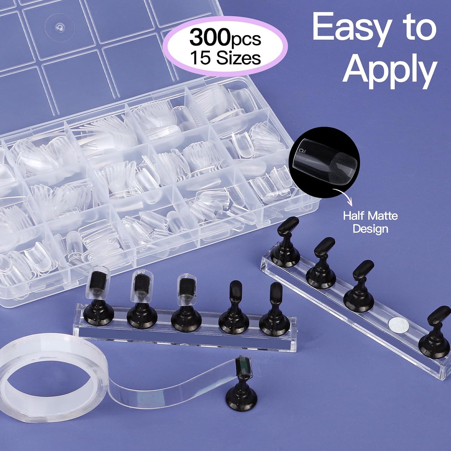 Teenitor Acrylic Nail Kit with Nail Charms Nail Tips Chrome Nail Powder