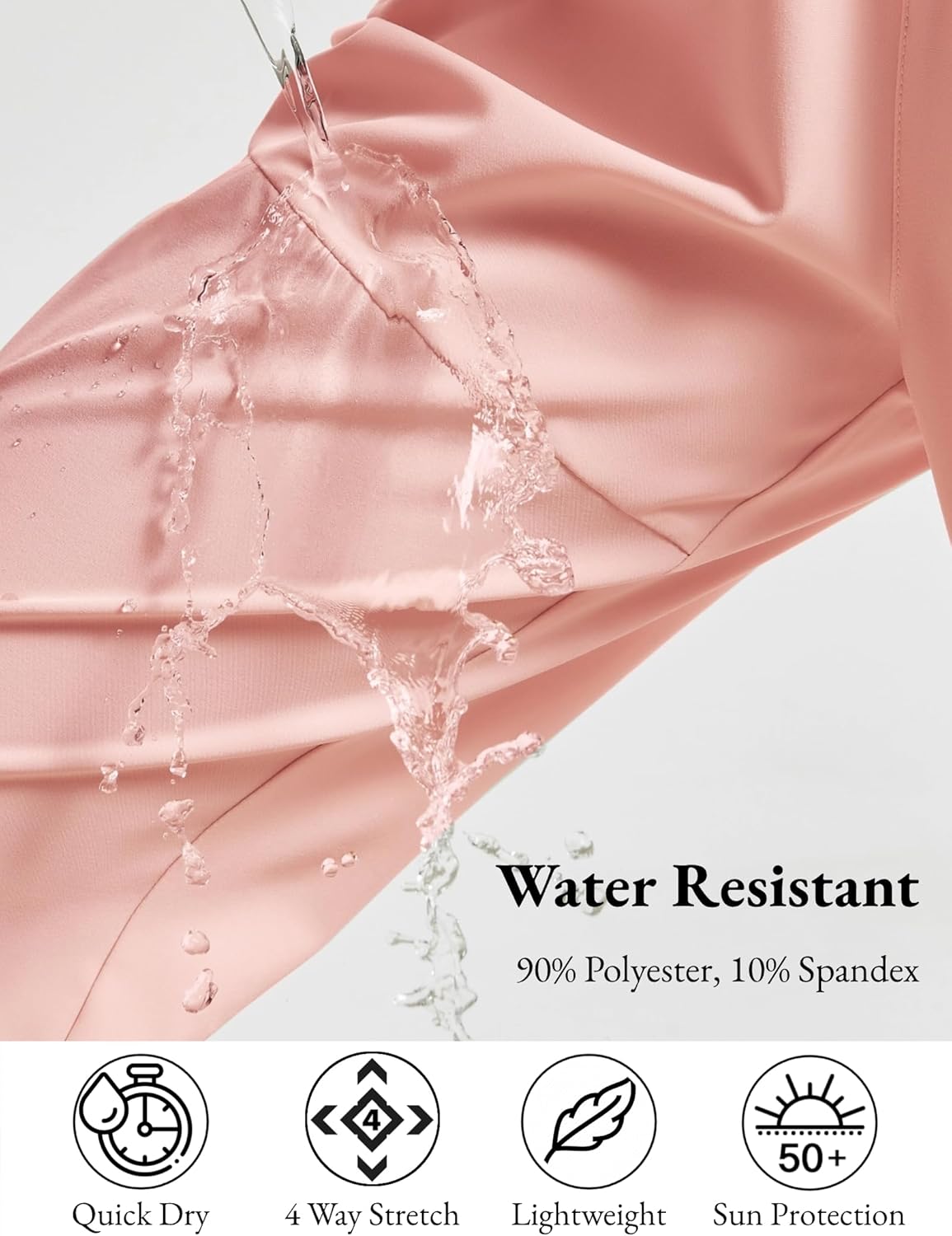 EXARUS Girls Hiking Pants Joggers Quick Dry Slim Fit Pants Zip Pockets 6-14Y - Image 3