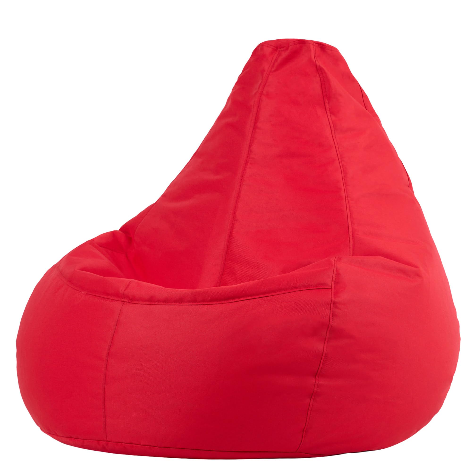 Bean Bag Bazaar Outdoor Bean Bag with Filling Included, Red