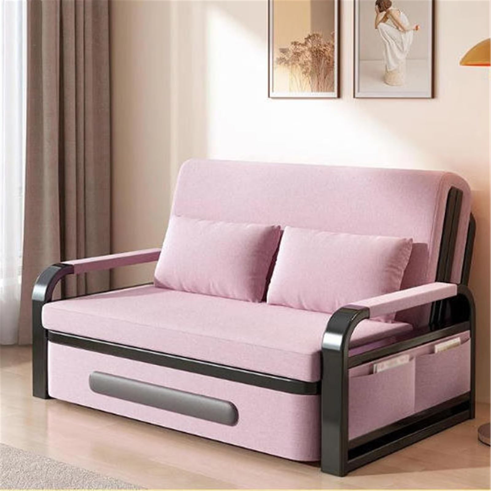 Składana sofa Dwufunkcyjna rozkładana sofa, wielofunkcyjna, pojedyncza, do salonu i na balkon Rozkładana kanapa(XL)