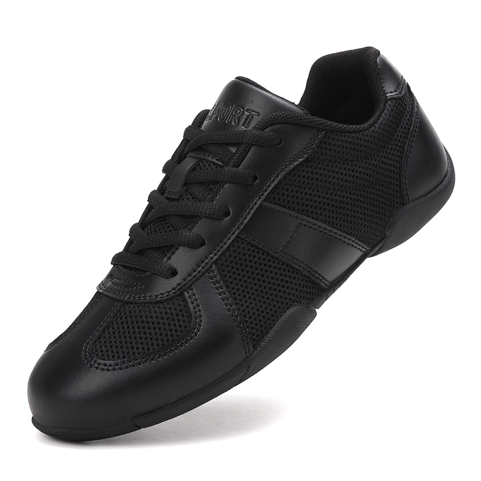 SECHRITE Cheerleading Cheerleader Schuhe Mädchen Damen Weiß Schwarz Sneaker Schulschuhe Tanzschuhe Mesh Tennisschuhe Line Dance Jazz Schuhe Tanzsneaker