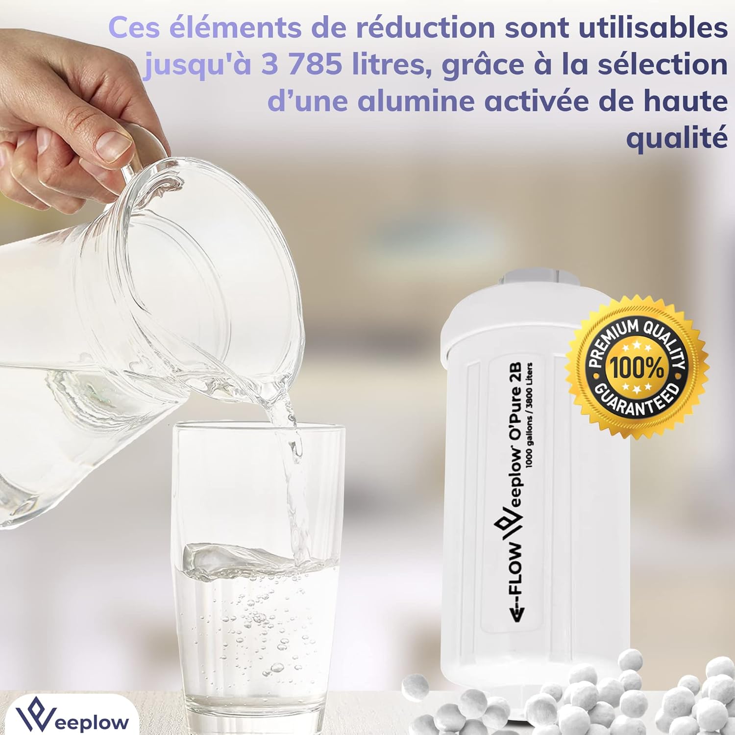 Weeplow O'Pure 2B – 2 Water Filters, Fluoride and Arsenic Reducing Elements, Compatible with O'Pure 2 and Black Berkey Carbon Filters