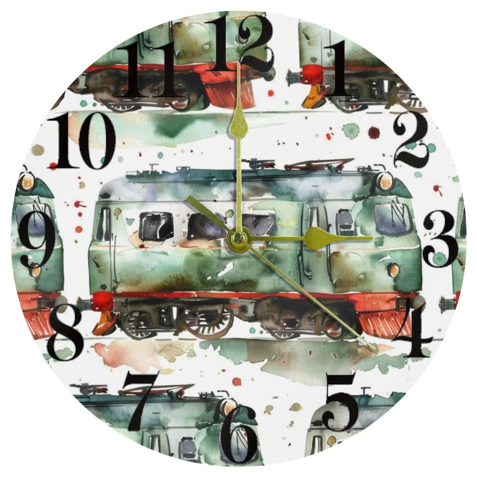 Horloge murale de voiture rétro silencieuse pour éliminer le tic-tac dans votre bureau