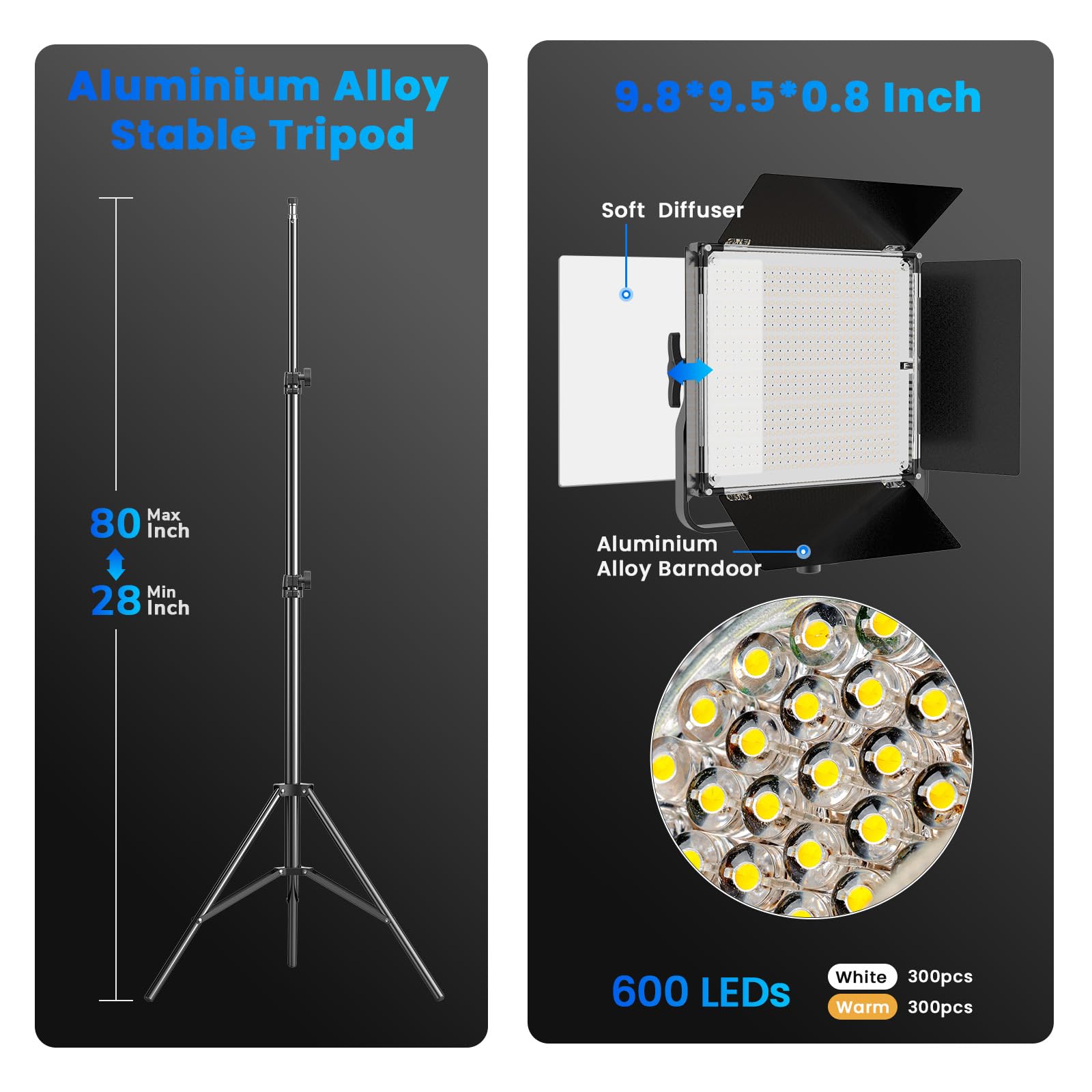 Amazon.com : D80 Photography Lighting(Aluminum Alloy Body), 2
