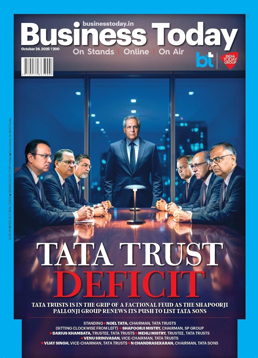Business Today – 26 October 2025 – Tata Trust Deficit Business Today – 26 October 2025 – Tata Trust Deficit