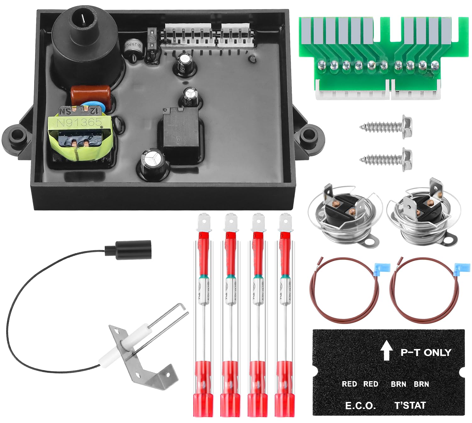 Photo 1 of 2026 HOT- RV Water Heater Part Fit Atwood RV Water Heater GC6AA-10E GC10A-4E include 91365 Control Circuit Board Parts,91447 Thermal Cut Off & Thermostat Kit,93868 Initer Electrode By AMI PARTS